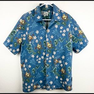 Toes on the Nose vintage Hawaiian Mermaid shirt LARGE